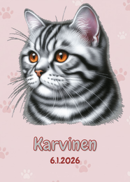 R&auml;&auml;t&auml;l&ouml;it&auml;v&auml; Amerikkalainen lyhytkarva juliste