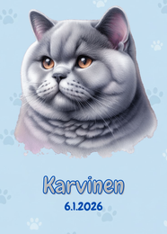 R&auml;&auml;t&auml;l&ouml;it&auml;v&auml; Brittil&auml;inen lyhytkarva juliste