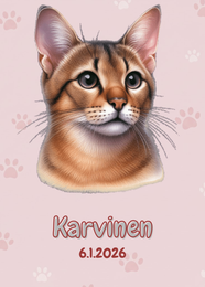 R&auml;&auml;t&auml;l&ouml;it&auml;v&auml; Chausie juliste