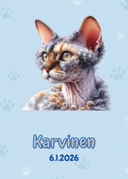 R&auml;&auml;t&auml;l&ouml;it&auml;v&auml; Devon Rex juliste