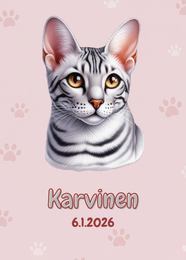 R&auml;&auml;t&auml;l&ouml;it&auml;v&auml; Ocicat (hopea) juliste