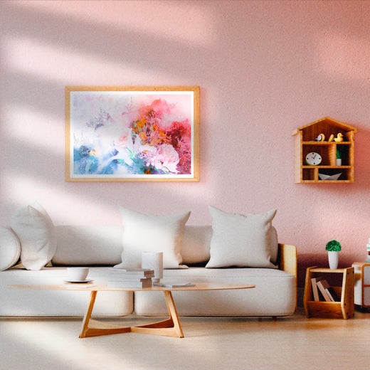 Vesiv&auml;ri Flower garden vaakakuva -juliste