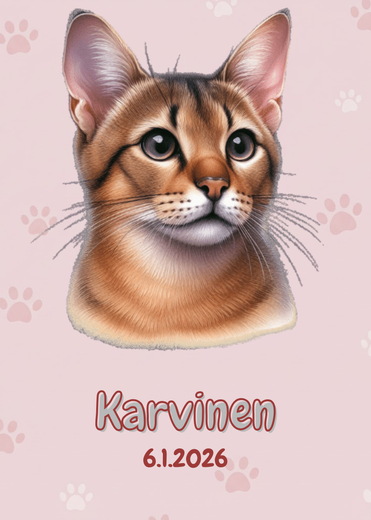 R&auml;&auml;t&auml;l&ouml;it&auml;v&auml; Chausie juliste