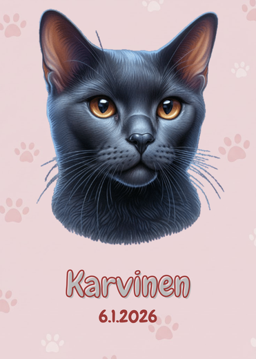 R&auml;&auml;t&auml;l&ouml;it&auml;v&auml; Bombay kissa juliste