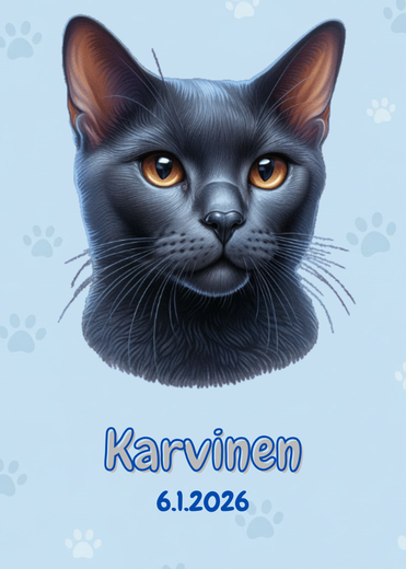 R&auml;&auml;t&auml;l&ouml;it&auml;v&auml; Bombay kissa juliste